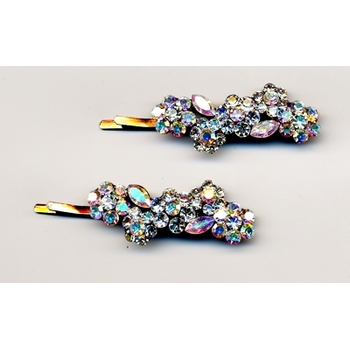 Austrian Crystal Brilliant White Hairpins